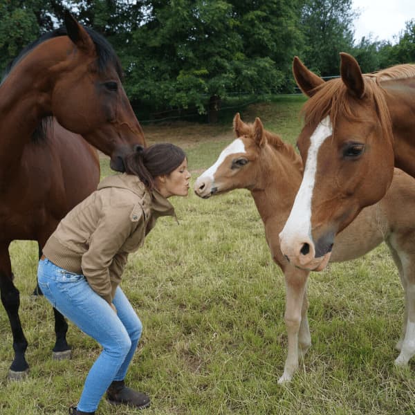 Veronika mit Pferd